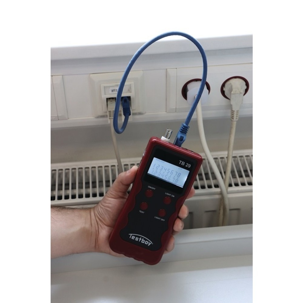 Produktabbildung Nr. 2: TESTBOY Netzwerkverdrahtungstester 29, Prüfung von Leitungen