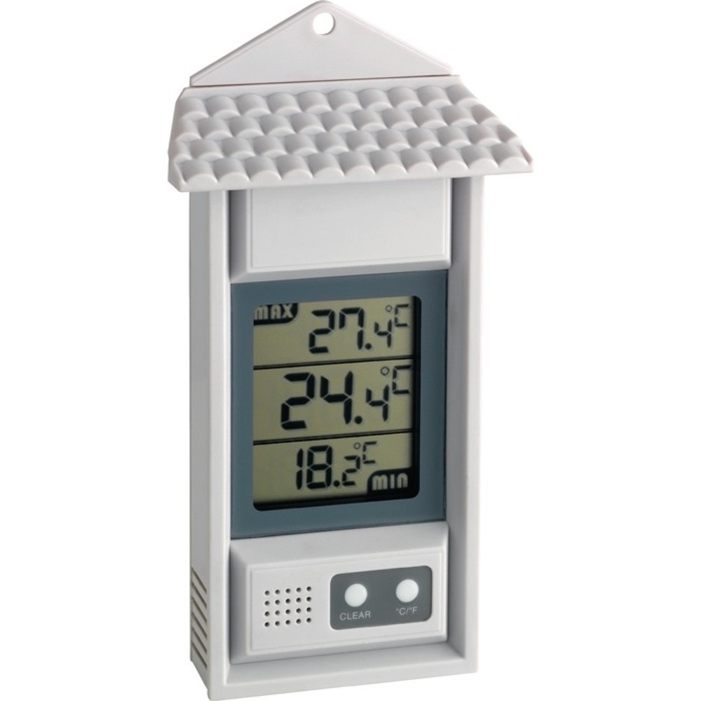 Illustration du produit: TFA Thermometer, H150xB80xT29mm, Messbereich -20 bis 70 °C, Kunststoff