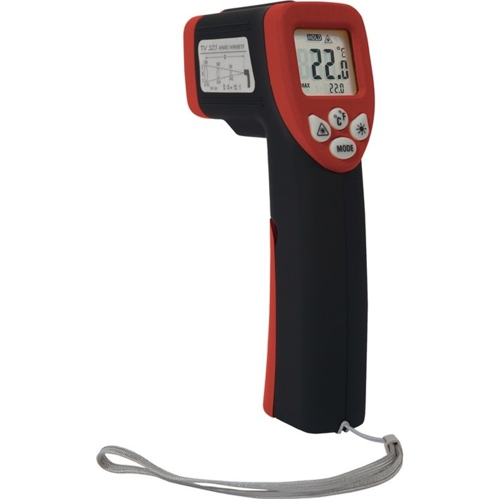 Illustration du produit: Thermomètre à infrarouge TV 323 - 50 à 550 degr. C ±2 degr. C 2 x de type AAA TE