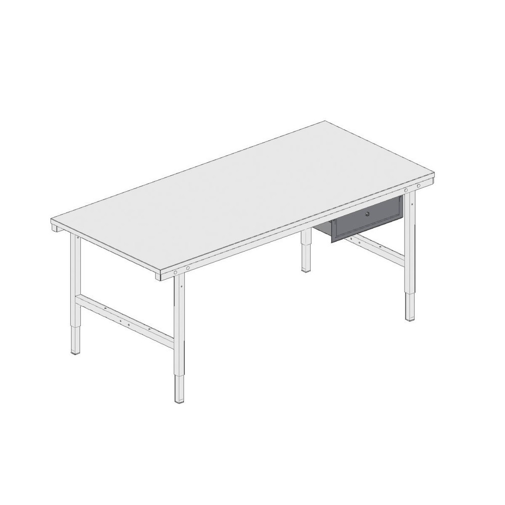 Produktabbildung Nr. 3: Tiroir en acier pour système de table d’emballage, HxlxP 150 x 520 x 500 mm