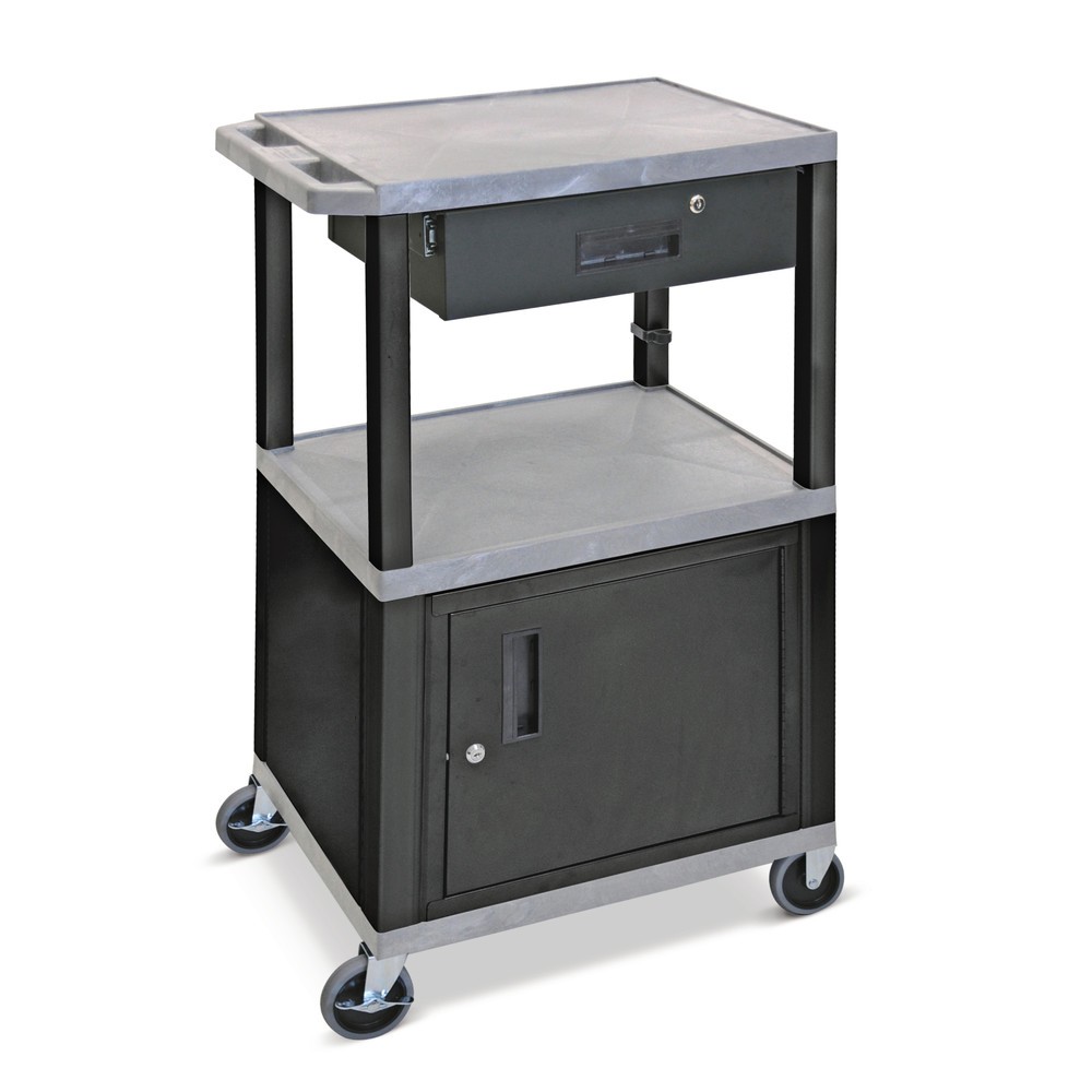 Produktabbildung Nr. 2: Tiroir pour chariot de transport en plastique avec meuble bas, noir