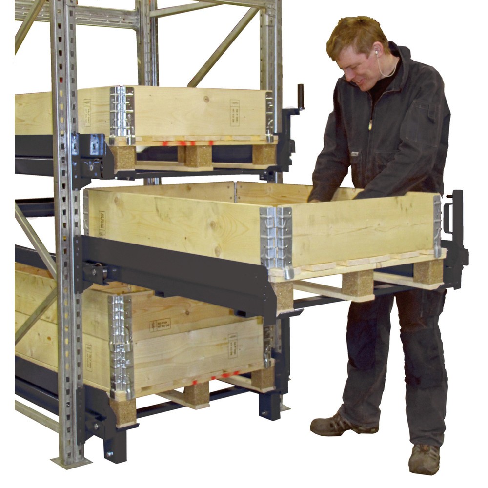 Produktabbildung Nr. 3: Tiroirs à accrocher pour montants de rayonnage à palettes, capacité de charge 800 kg, extension 1 200 mm