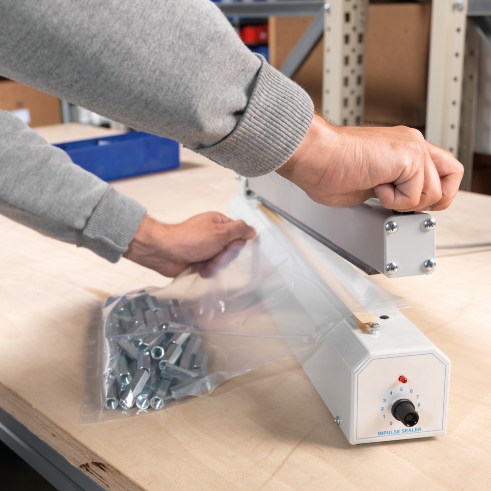 Produktabbildung Nr. 2: Tisch-Folienschweissgerät ES-300 mit Heizbandvorrichtung, Schweissnahtlänge 295 mm