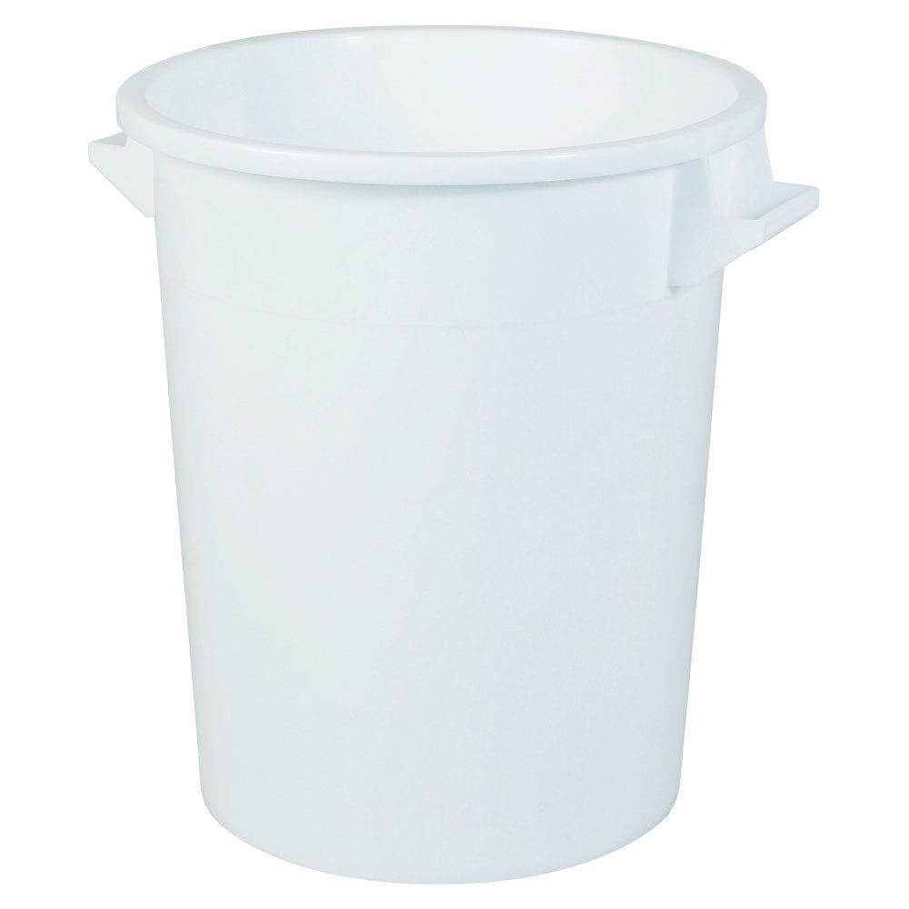 Produktabbildung: Rundtonne, Ø oben/unten 495/385 mm, Höhe 570 mm, 75 Liter, weiss