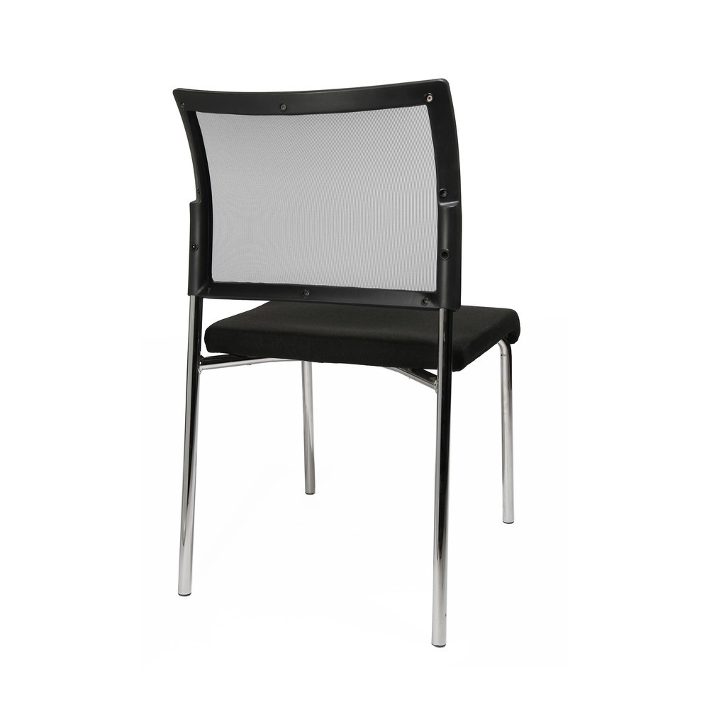 Produktabbildung Nr. 3: Topstar® Besucherstuhl Classic mit Netz-Rückenlehne + 4 Fuss Gestell, schwarz