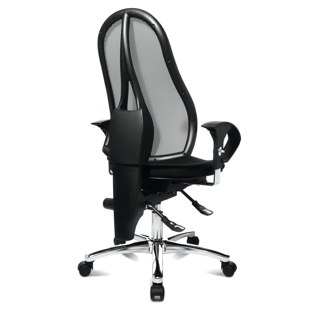 Produktabbildung Nr. 3: Topstar® Bürodrehstuhl Ortho 15, Netzrücken, höhenverstellbare Armlehnen, schwarz