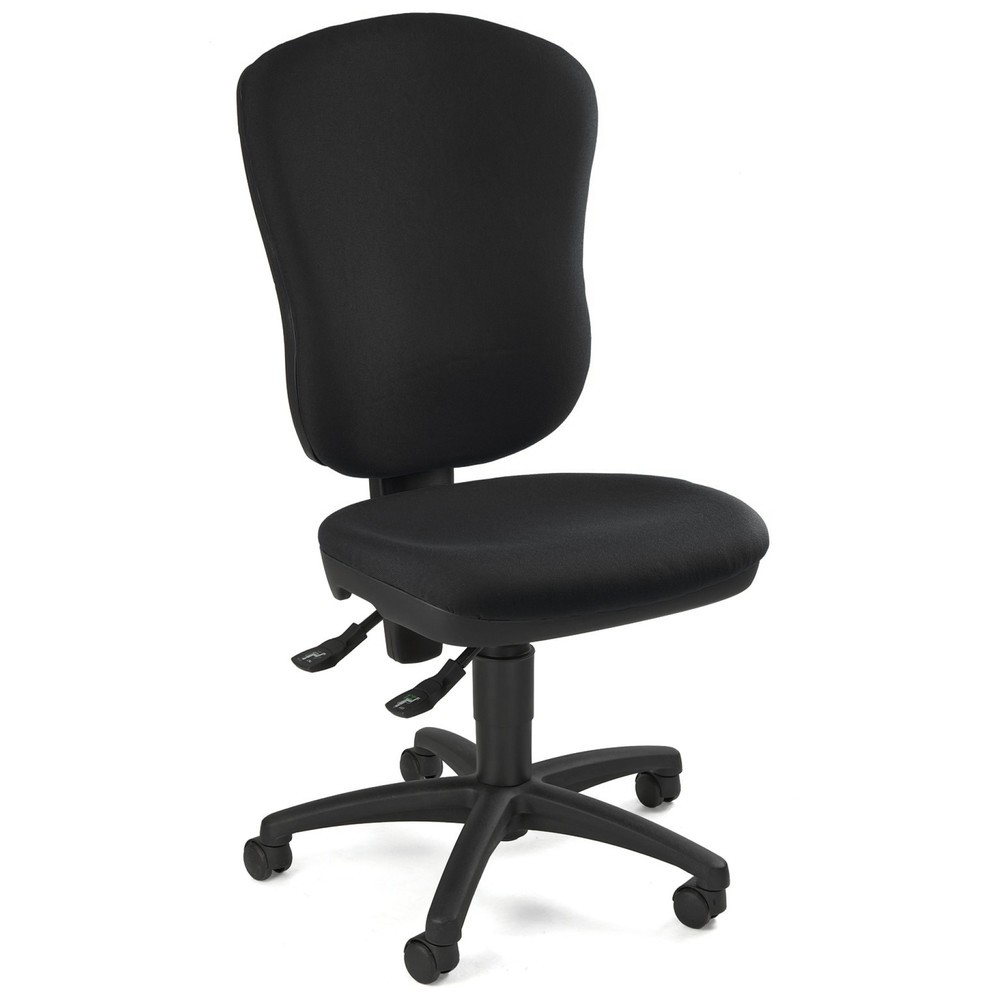 Produktabbildung: Topstar® Bürodrehstuhl Point 80, grosse Rückenlehne, Muldensitz, schwarz