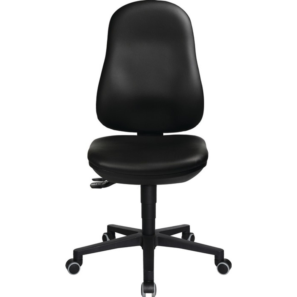 Produktabbildung Nr. 2: Chaise de travail pivotante Topstar® Point 70, rembourrage similicuir noir, roulettes, 410-530 mm