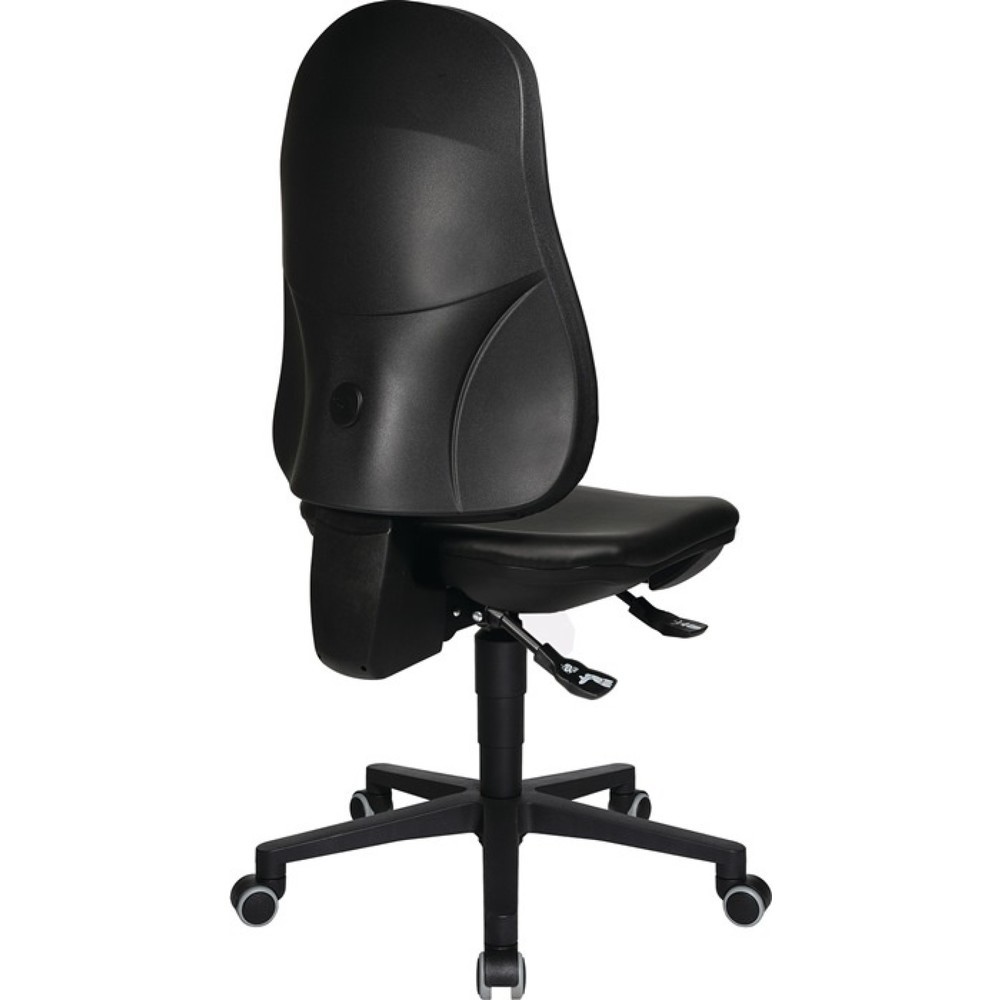 Produktabbildung Nr. 3: Chaise de travail pivotante Topstar® Point 70, rembourrage similicuir noir, roulettes, 410-530 mm