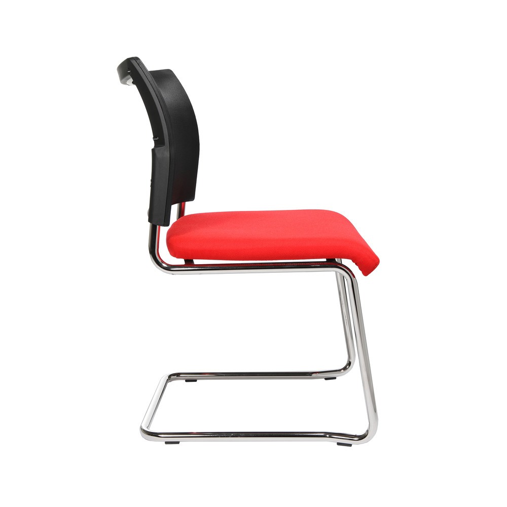 Produktabbildung Nr. 4: Topstar® Freischwinger New Age mit Netz-Rückenlehne, rot