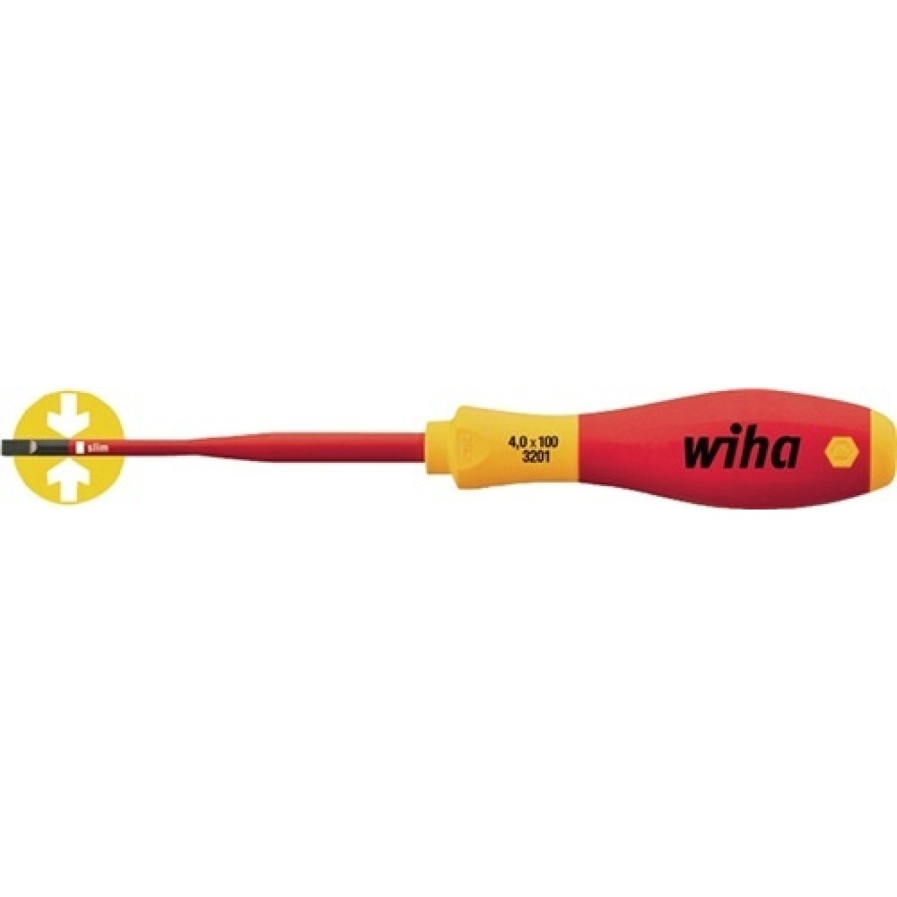Illustration du produit: Tournevis 3201 slimFix largeur de lame 4 mm longueur des lames 100 mm isolé VDE