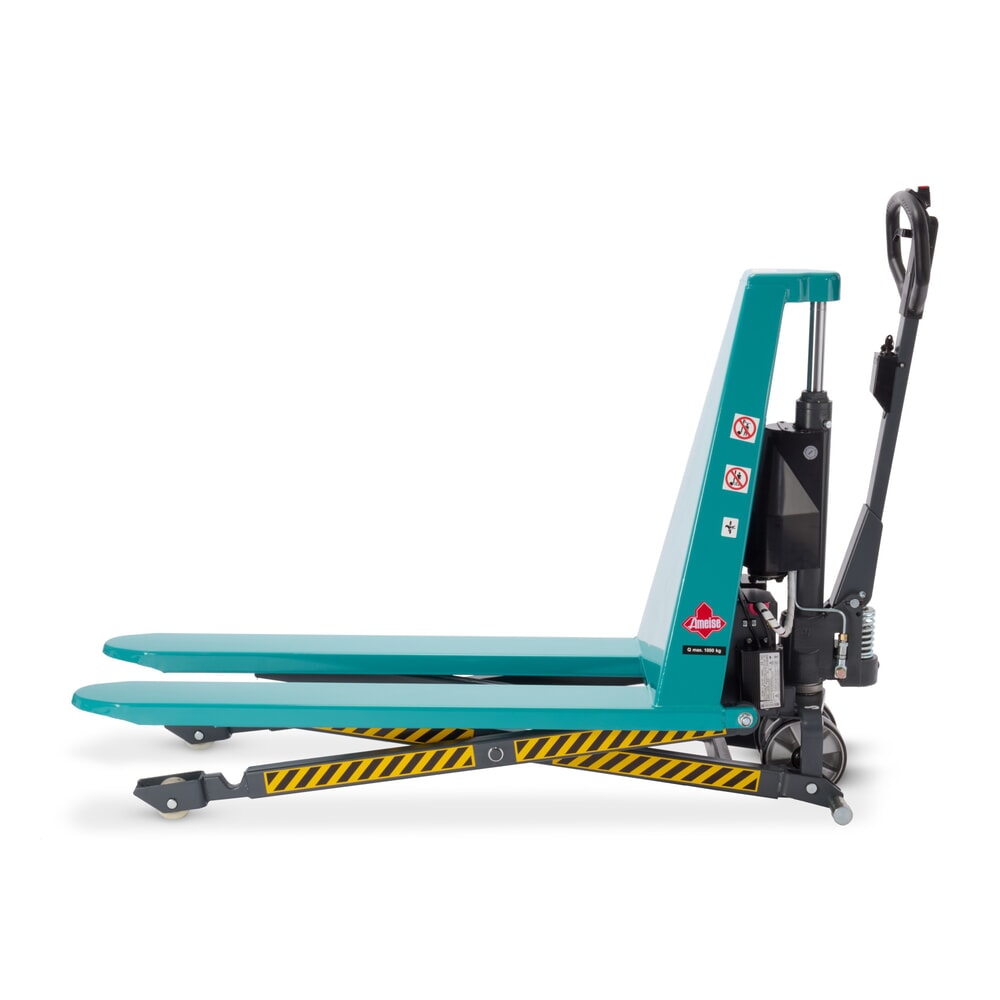 Produktabbildung Nr. 8: Transpalette à ciseaux Ameise® PTM 1.0 électrohydraulique, capacité de charge 1 000 kg, longueur des fourches 1 150 mm, polyuréthane / nylon