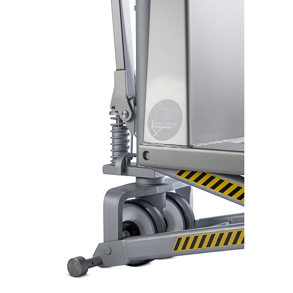 Produktabbildung Nr. 4: Transpalette à ciseaux en acier inoxydable INOX avec levée rapide, longueur des fourches 1 200 mm, nylon