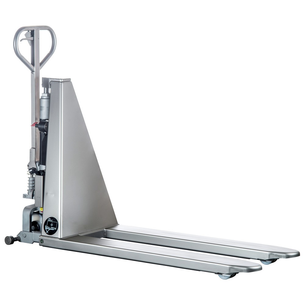 Produktabbildung Nr. 5: Transpalette à ciseaux en acier inoxydable INOX PRO, électrohydraulique, longueur des fourches 1 200 mm, nylon