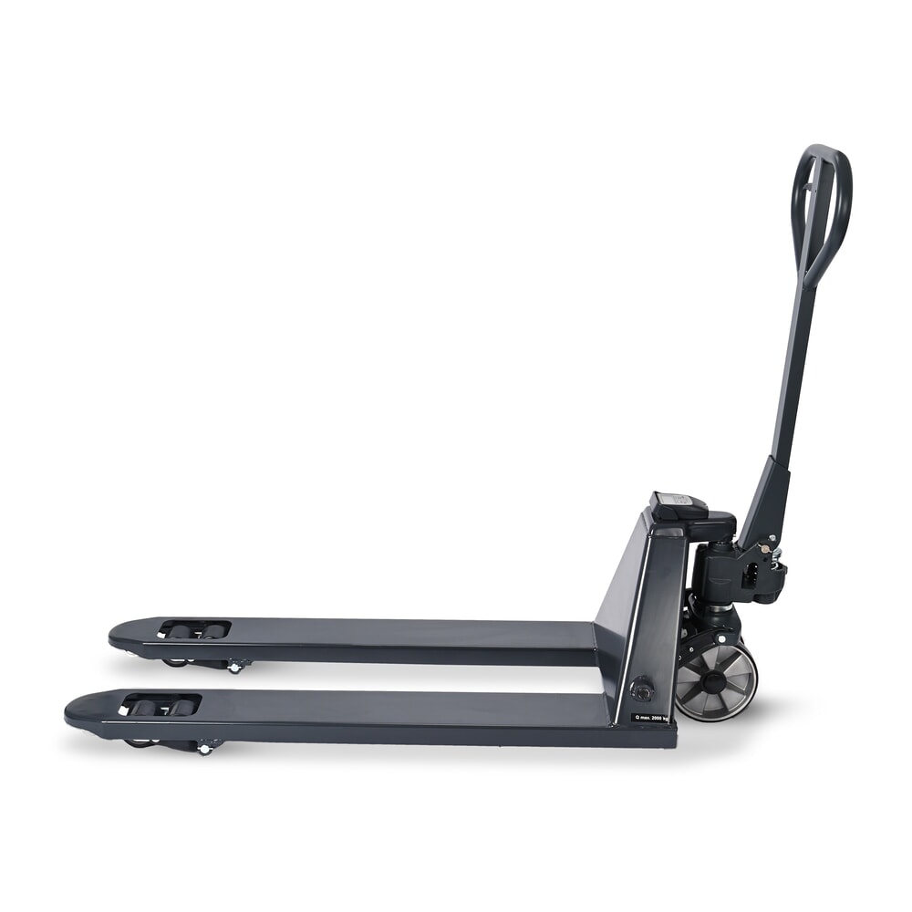 N° de l'image du produit 5 : Transpalette avec balance HEMMDAL PTM 2.0, par pas de 5 kg, capacité de charge 2 000 kg, galets tandem