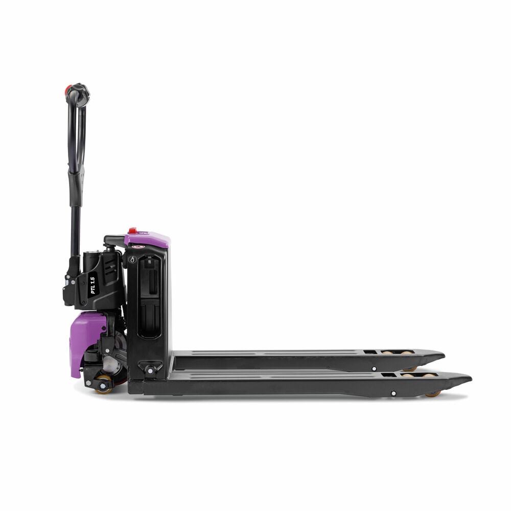 N° de l'image du produit 4 : Transpalette électrique AntOn par Jungheinrich PTL 1.5 avec roues de support, capacité de charge 1 500 kg, longueur de fourche 1.150 mm