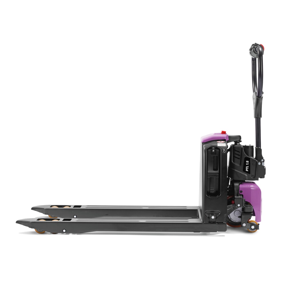 N° de l'image du produit 5 : Transpalette électrique AntOn par Jungheinrich PTL 1.5 avec roues de support, capacité de charge 1 500 kg, longueur de fourche 1.150 mm