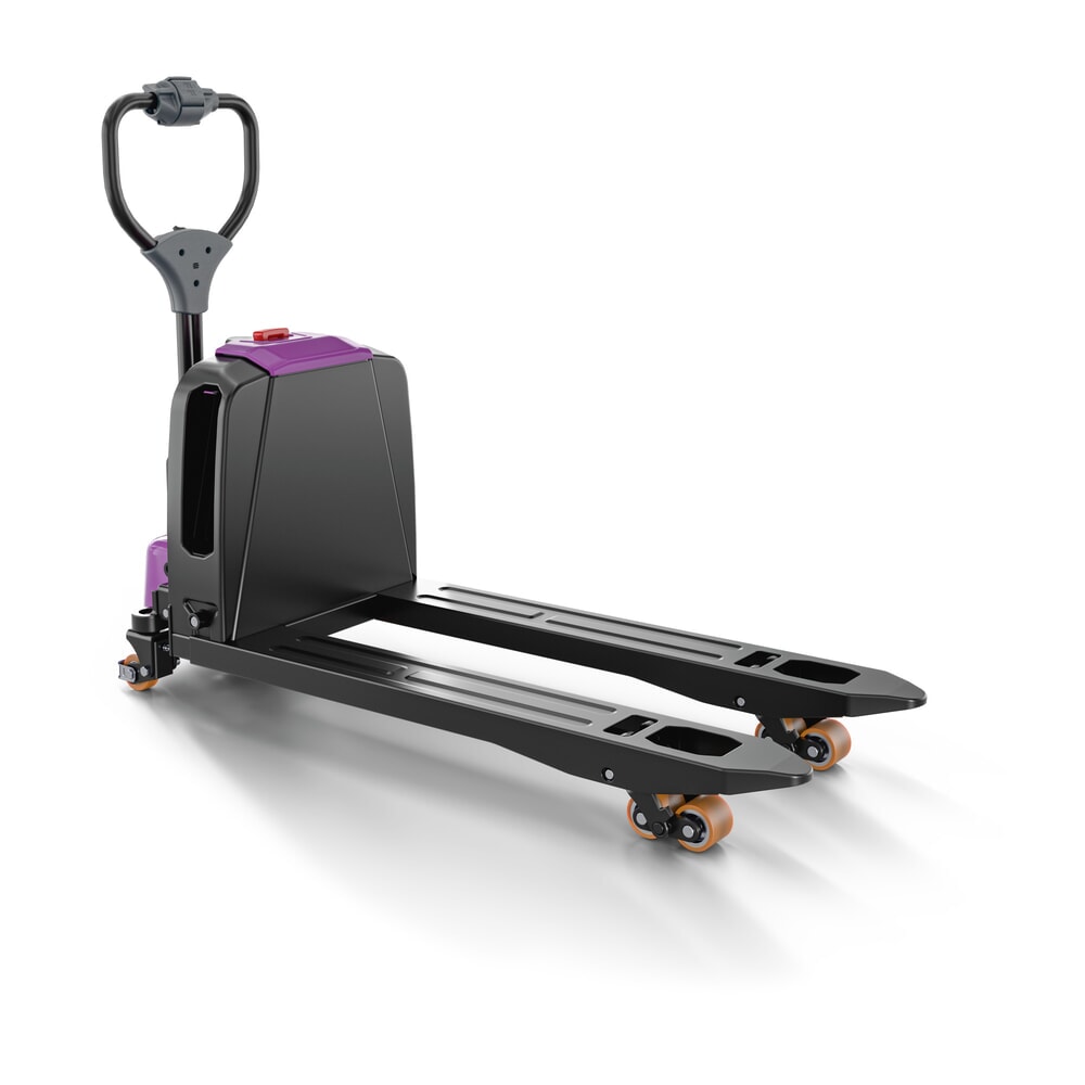 N° de l'image du produit 6 : Transpalette électrique AntOn par Jungheinrich PTL 1.5 avec roues de support, capacité de charge 1 500 kg, longueur de fourche 1.150 mm