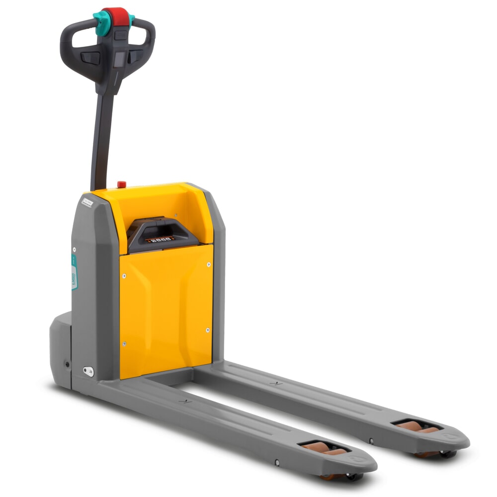 N° de l'image du produit 3 : Transpalette électrique Jungheinrich AME 15, capacité de charge 1 500 kg, longueur de fourche 1 150 mm, largeur de fourche spéciale 670 mm, galets simples
