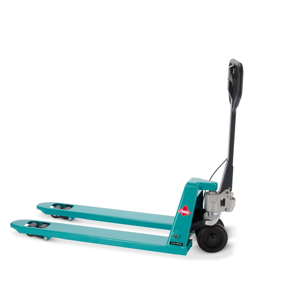Produktabbildung Nr. 11: Transpalette manuel Ameise® PTM 2.5 avec frein à main, capacité de charge 2 500 kg, longueur des fourches 1 150 mm, caoutchouc plein / polyuréthane, galets tandem