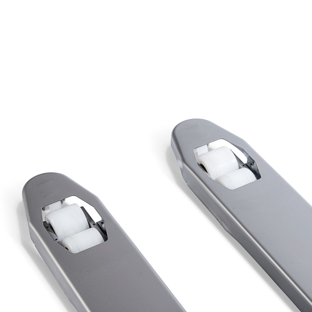 Produktabbildung Nr. 5: Transpalette manuel en acier inoxydable INOX, longueur des fourches 1 130 mm, nylon, galets tandem