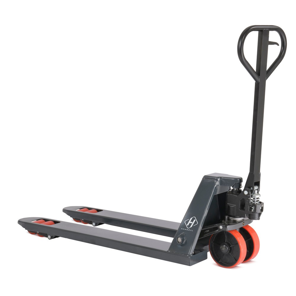 Produktabbildung Nr. 1: Transpalette manuel HEMMDAL PTM 2.5, capacité de charge 2 500 kg, longueur des fourches 1 150 mm, polyuréthane, galets tandem