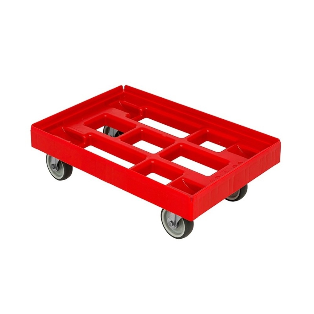 Produktabbildung: Transportroller, verschweisst, TK 300 kg, BxT 410 x 610 mm, Rollen-Ø 100 mm