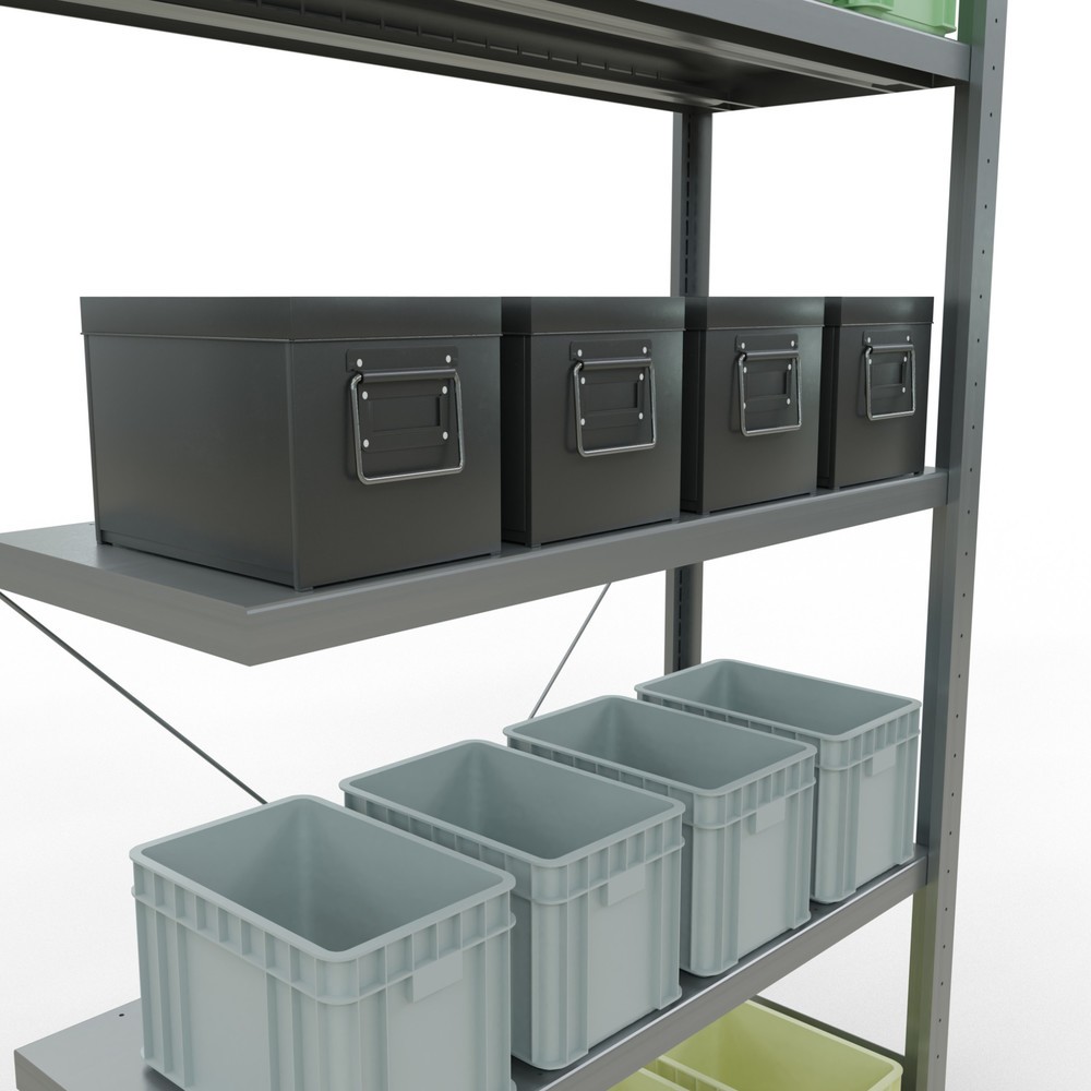 Produktabbildung Nr. 4: Travée auxiliaire pour SCHULTE kit complet Rayonnage à tablettes Système enfichable, CT 250 kg, HxlxP 2 000 x 1 000 x 400 mm