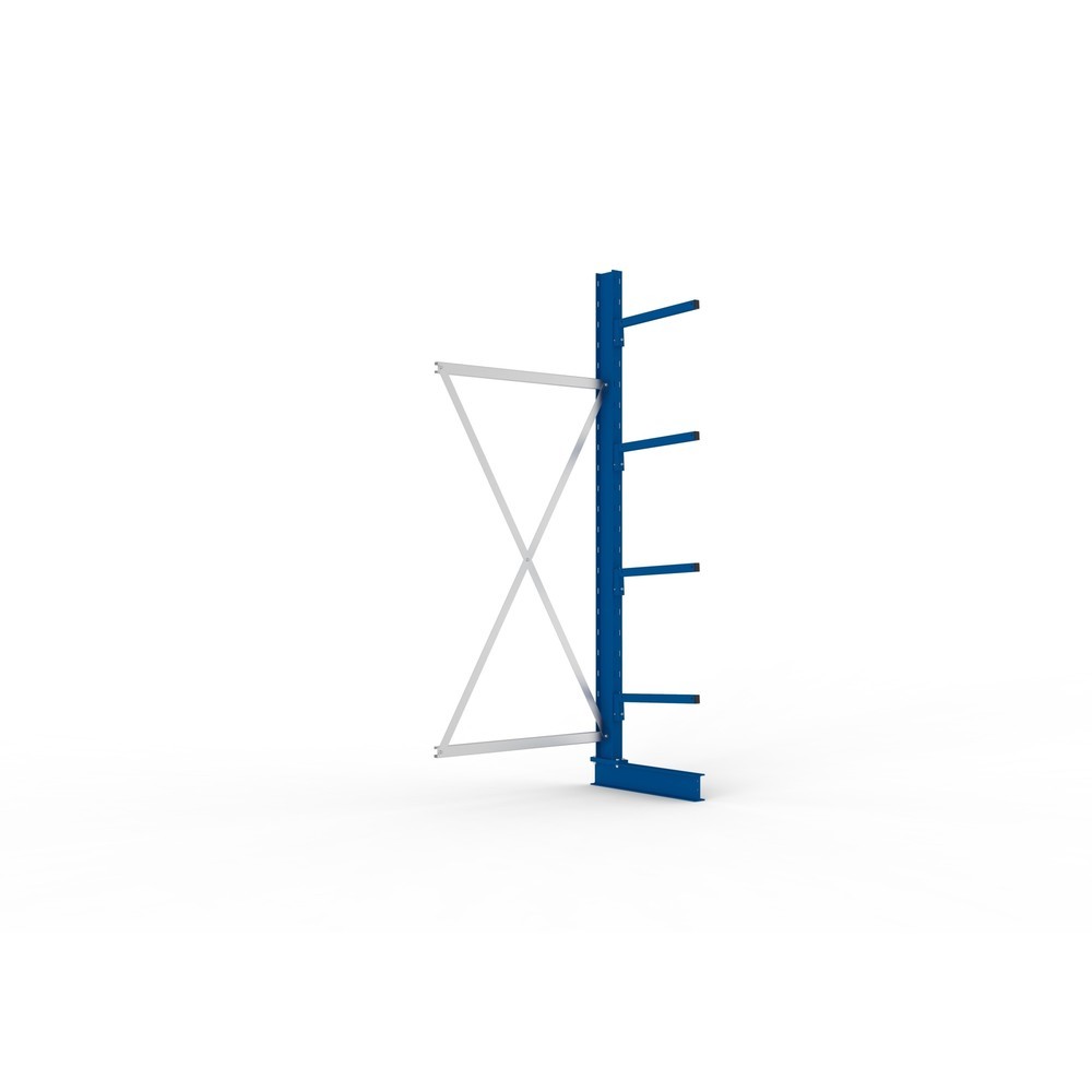 Illustration du produit: Travée auxiliaire de rayonnage cantilever META, unilatéral, capacité de charge par bras 175 kg, H x l x P 2 500 x 1 030 x 710 mm