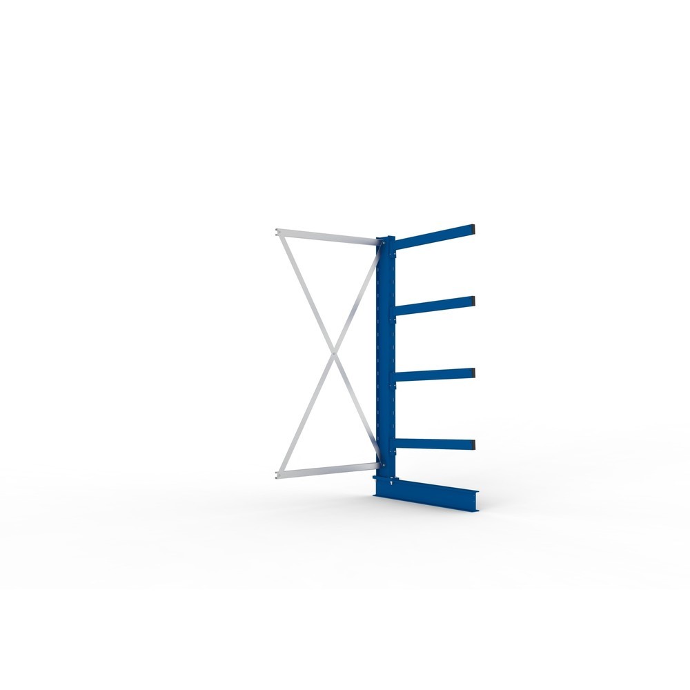Illustration du produit: Travée auxiliaire de rayonnage cantilever META, unilatéral, capacité de charge par bras 250 kg, H x l x P 2 000 x 1 103 x 1 030 mm