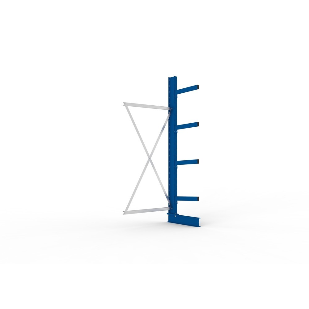 Produktabbildung Nr. 1: Travée auxiliaire de rayonnage cantilever META, unilatéral, capacité de charge par bras 430 kg, H x l x P 2 500 x 1 030 x 730 mm