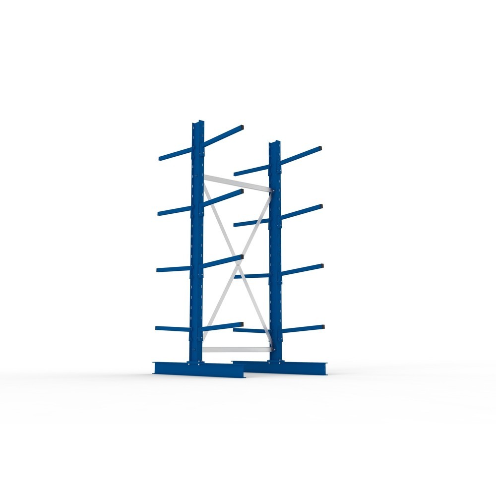 Produktabbildung Nr. 3: Module de base de rayonnage cantilever META, double accès, capacité de charge par bras 140 kg, H x l x P 2 500 x 1 094 x 1 420 mm