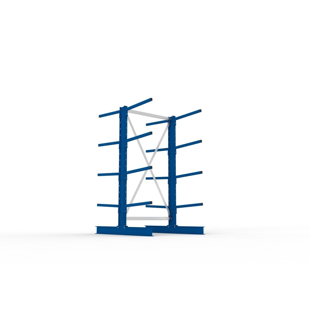 Produktabbildung Nr. 3: Module de base de rayonnage cantilever META, double accès, capacité de charge par bras 140 kg, H x l x P 2 000 x 1 094 x 1 420 mm