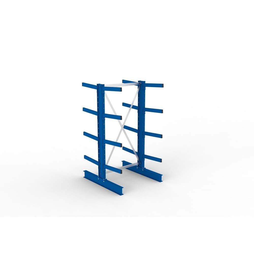 Produktabbildung Nr. 2: Module de base de rayonnage cantilever META, double accès, capacité de charge par bras 430 kg, H x l x P 2 000 x 1 103 x 1 240 mm