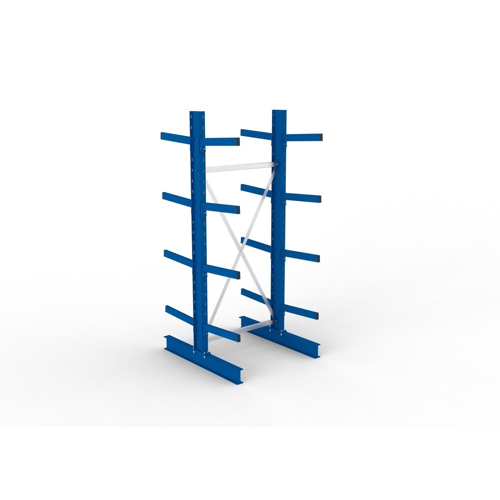 Produktabbildung Nr. 2: Module de base de rayonnage cantilever META, double accès, capacité de charge par bras 430 kg, H x l x P 2 500 x 1 103 x 1 240 mm