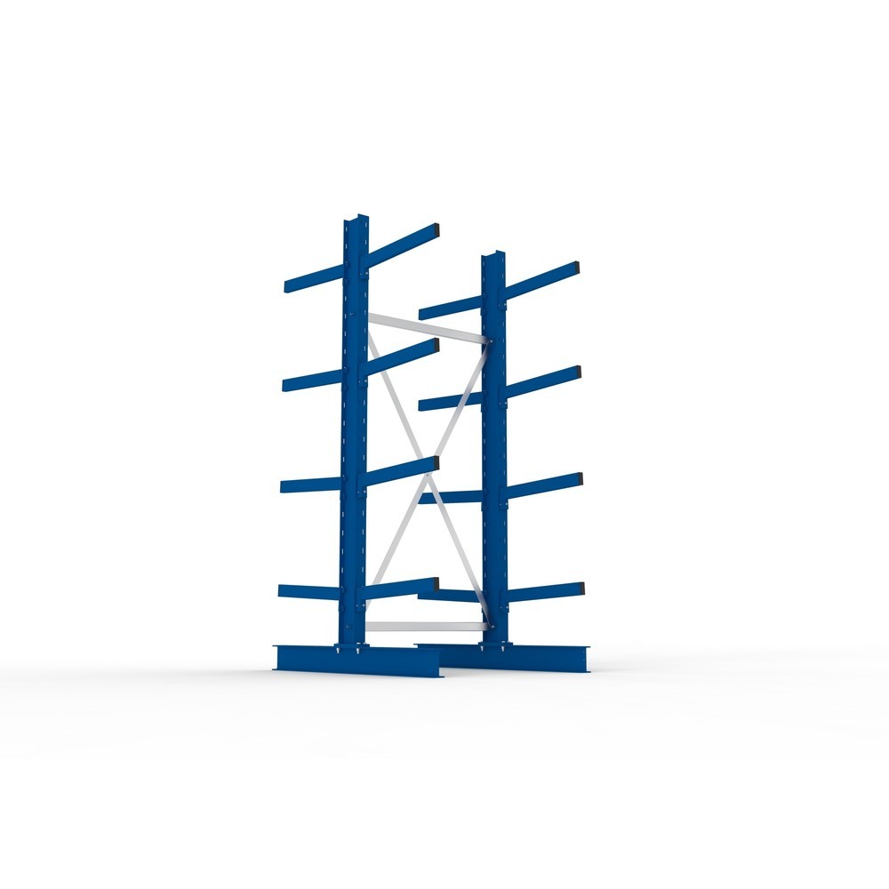 Produktabbildung Nr. 3: Module de base de rayonnage cantilever META, double accès, capacité de charge par bras 355 kg, H x l x P 2 500 x 1 103 x 1 440 mm