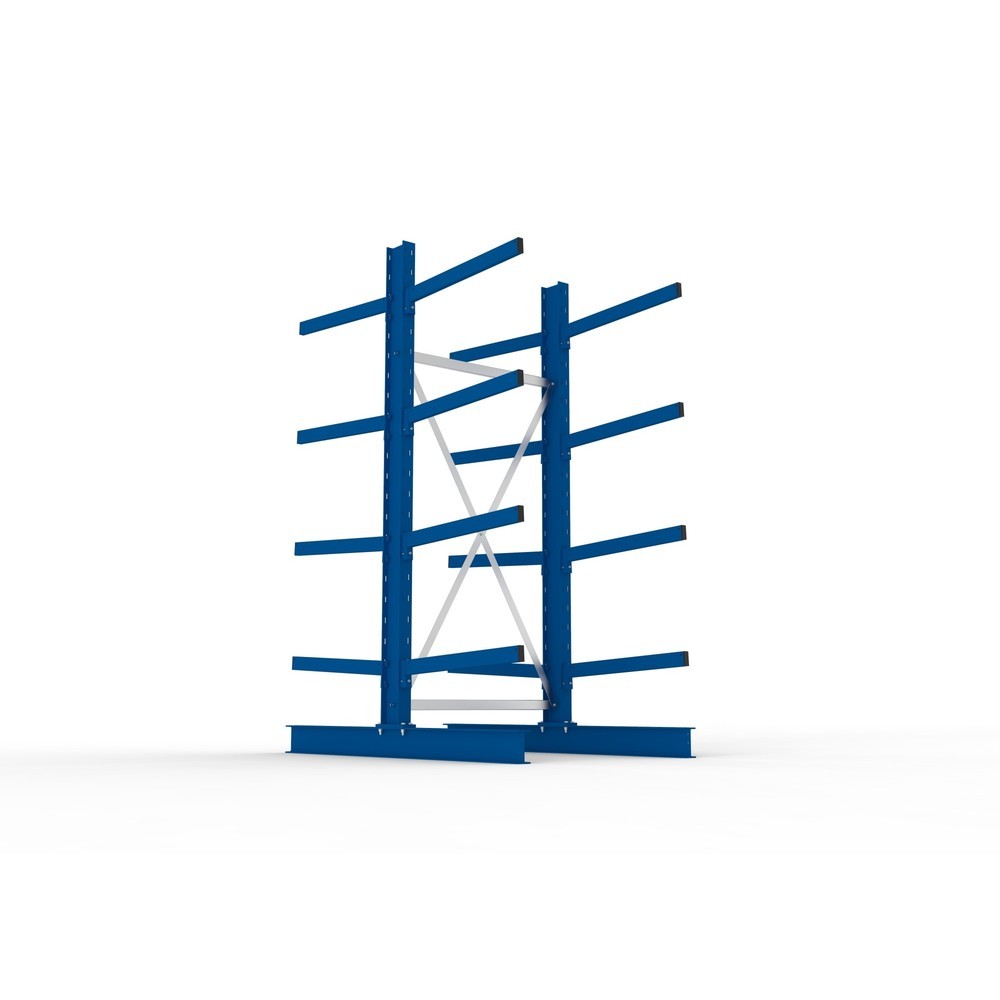 Produktabbildung Nr. 3: Module de base de rayonnage cantilever META, double accès, capacité de charge par bras 250 kg, H x l x P 2 500 x 1 103 x 1 840 mm