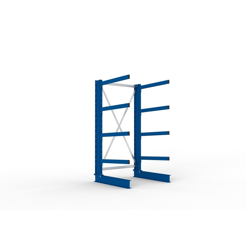 Illustration du produit: Rayonnage cantilever META, module de base, unilatéral, capacité de charge par bras 250 kg, H x l x P 2 000 x 1 103 x 1 030 mm