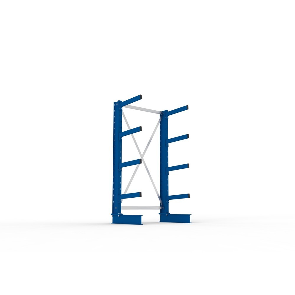 Produktabbildung Nr. 3: Rayonnage cantilever META, module de base, unilatéral, capacité de charge par bras 430 kg, H x l x P 2 000 x 1 103 x 730 mm