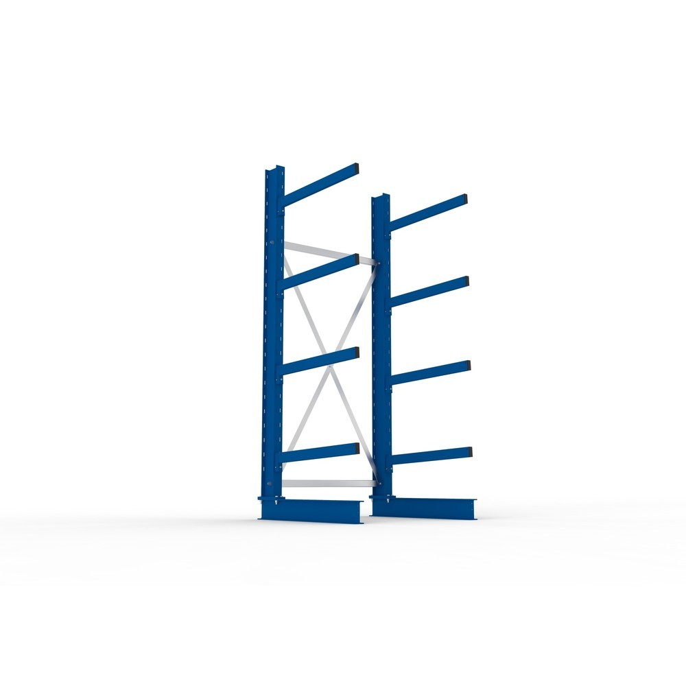 Produktabbildung Nr. 3: Rayonnage cantilever META, module de base, unilatéral, capacité de charge par bras 250 kg, H x l x P 2 500 x 1 103 x 1 030 mm