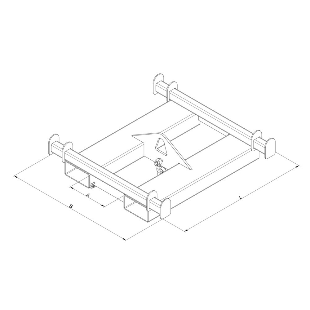 Produktabbildung Nr. 2: Traverse pour big bag Eichinger®, 1 500 kg, gris anthracite
