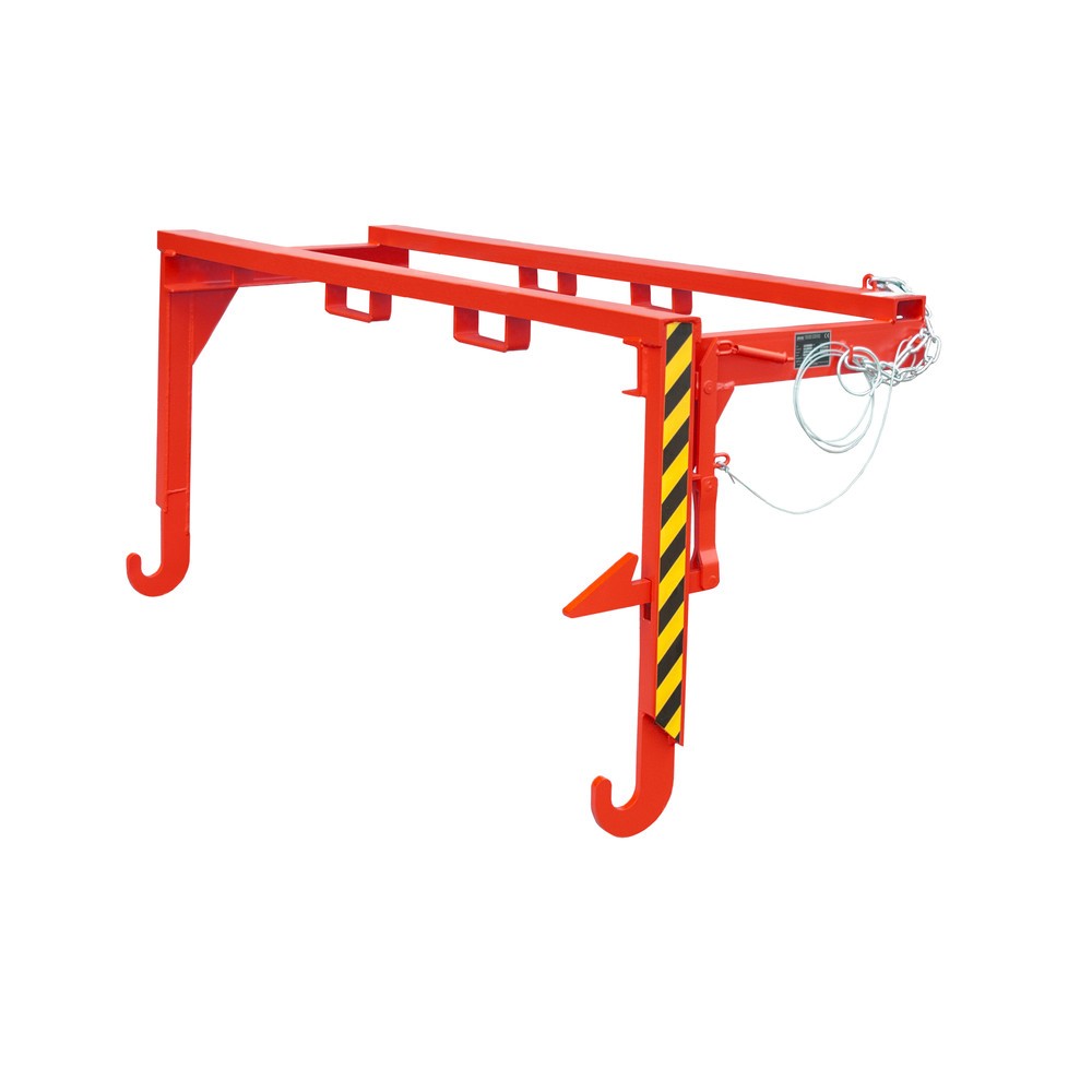 Produktabbildung: Traverse für Bauer® Stapelbarer Kippbehälter, Volumen 2 m³, RAL 3000 feuerrot