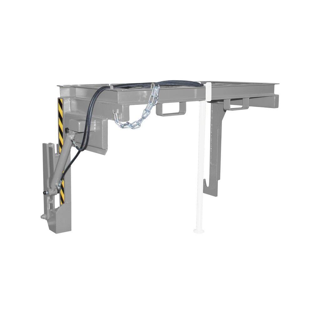Produktabbildung: Traverse Typ BST-H für Bauer® stapelbare Kippbehälter, TK 2.000 kg, Volumen 1,5 m³, RAL 7005 mausgrau