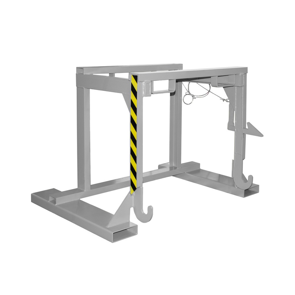 Produktabbildung: Traverse Typ BST-U für Bauer® stapelbare Kippbehälter, TK 2.000 kg, Volumen 0,9 m³, RAL 7005 mausgrau