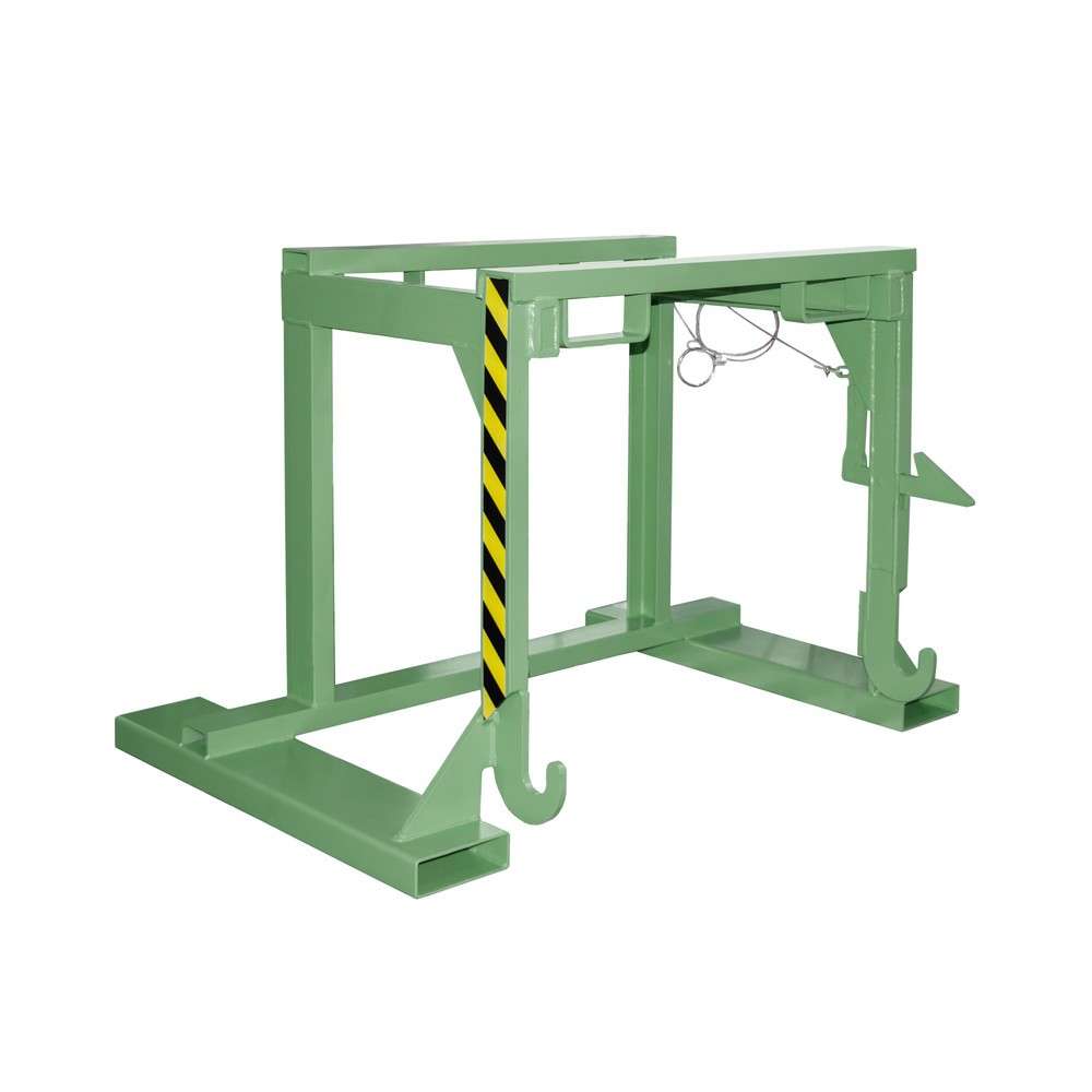 Produktabbildung: Traverse Typ BST-U für Bauer® stapelbare Kippbehälter, TK 2.000 kg, Volumen 0,9 m³, RAL 6011 resedagrün