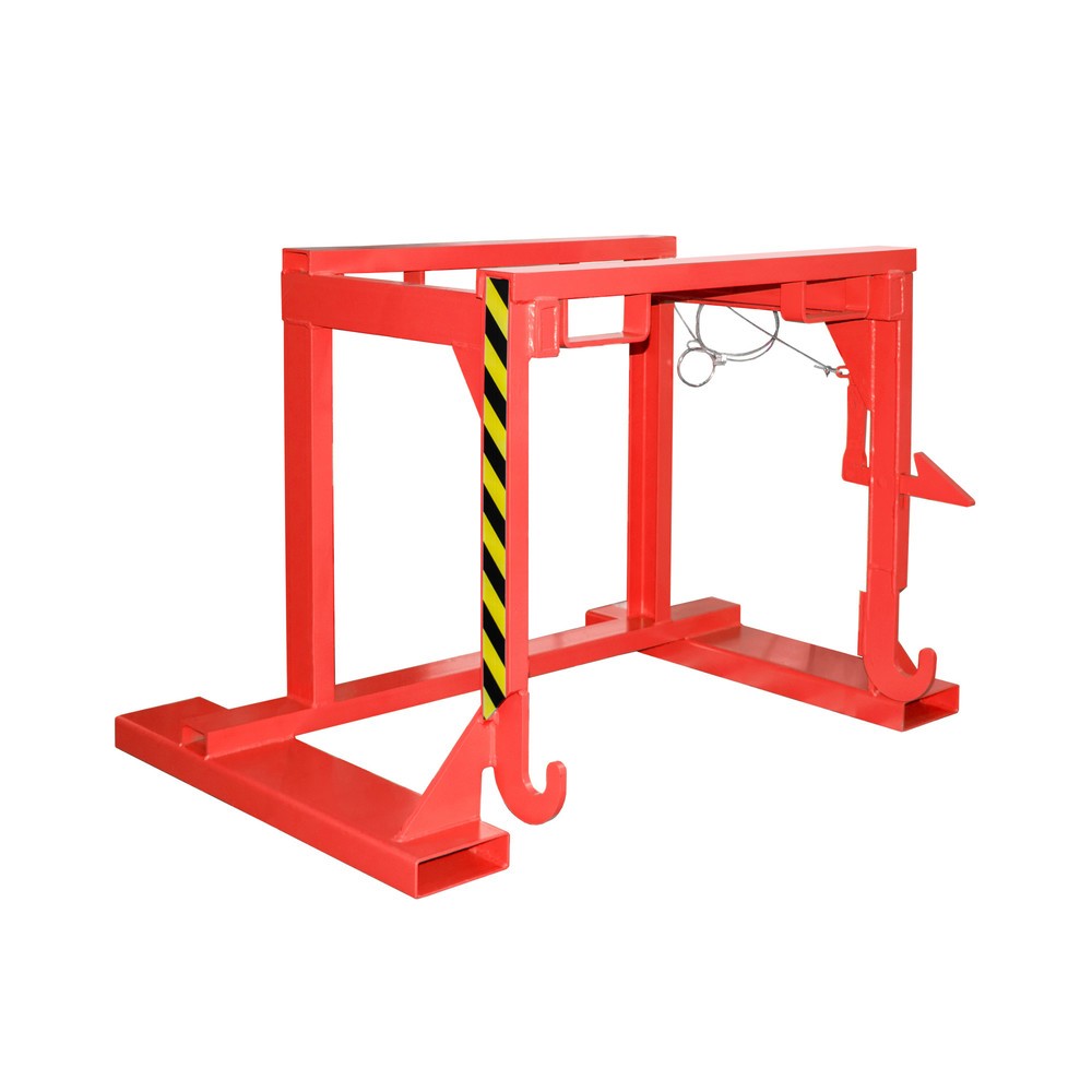 Produktabbildung: Traverse Typ BST-U für Bauer® stapelbare Kippbehälter, TK 2.000 kg, Volumen 0,9 m³, RAL 3000 feuerrot