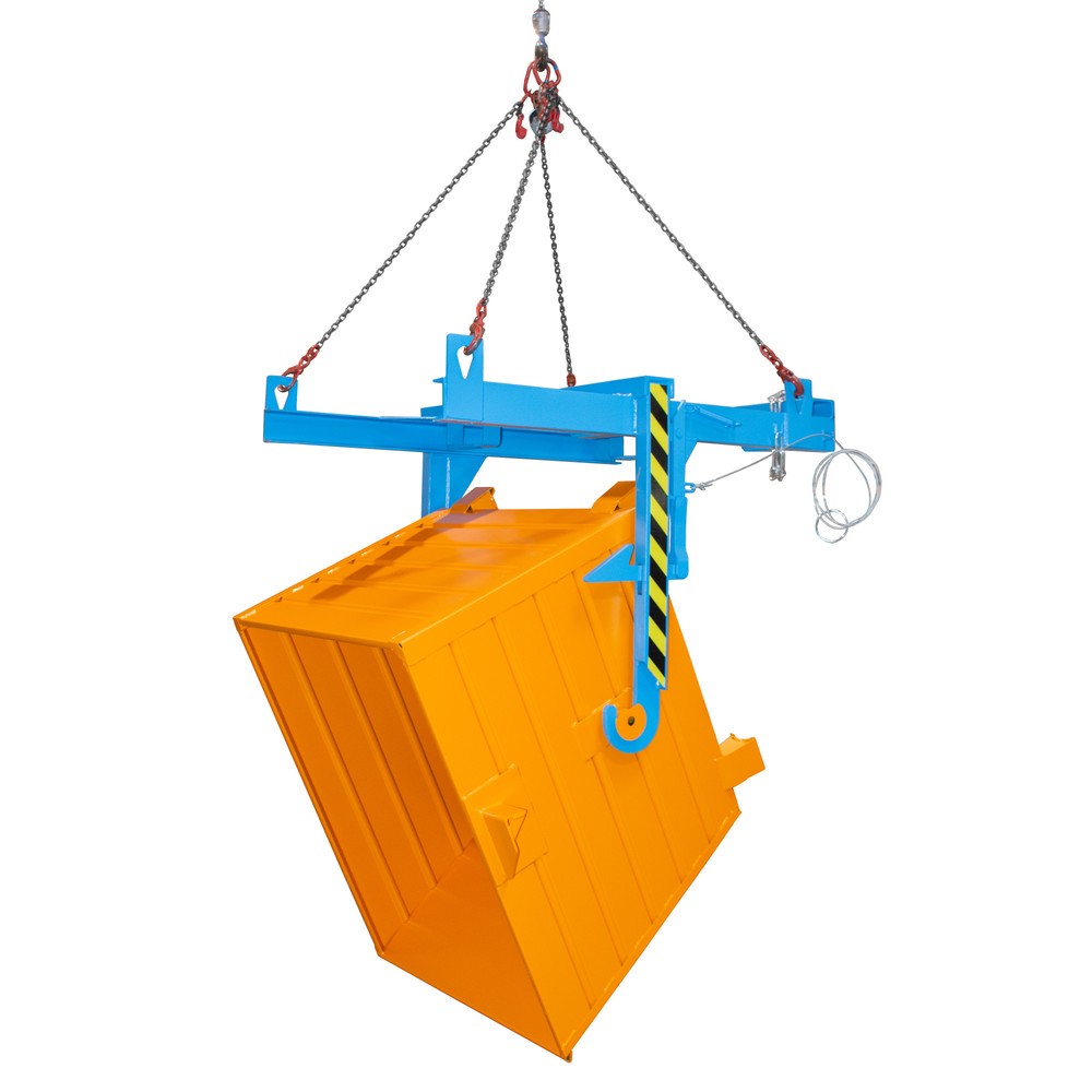 Produktabbildung Nr. 2: Traverse type BKT pour benne basculante empilable, capacité de charge 1 500 kg, volume 0,7 m³, RAL 5012 bleu clair