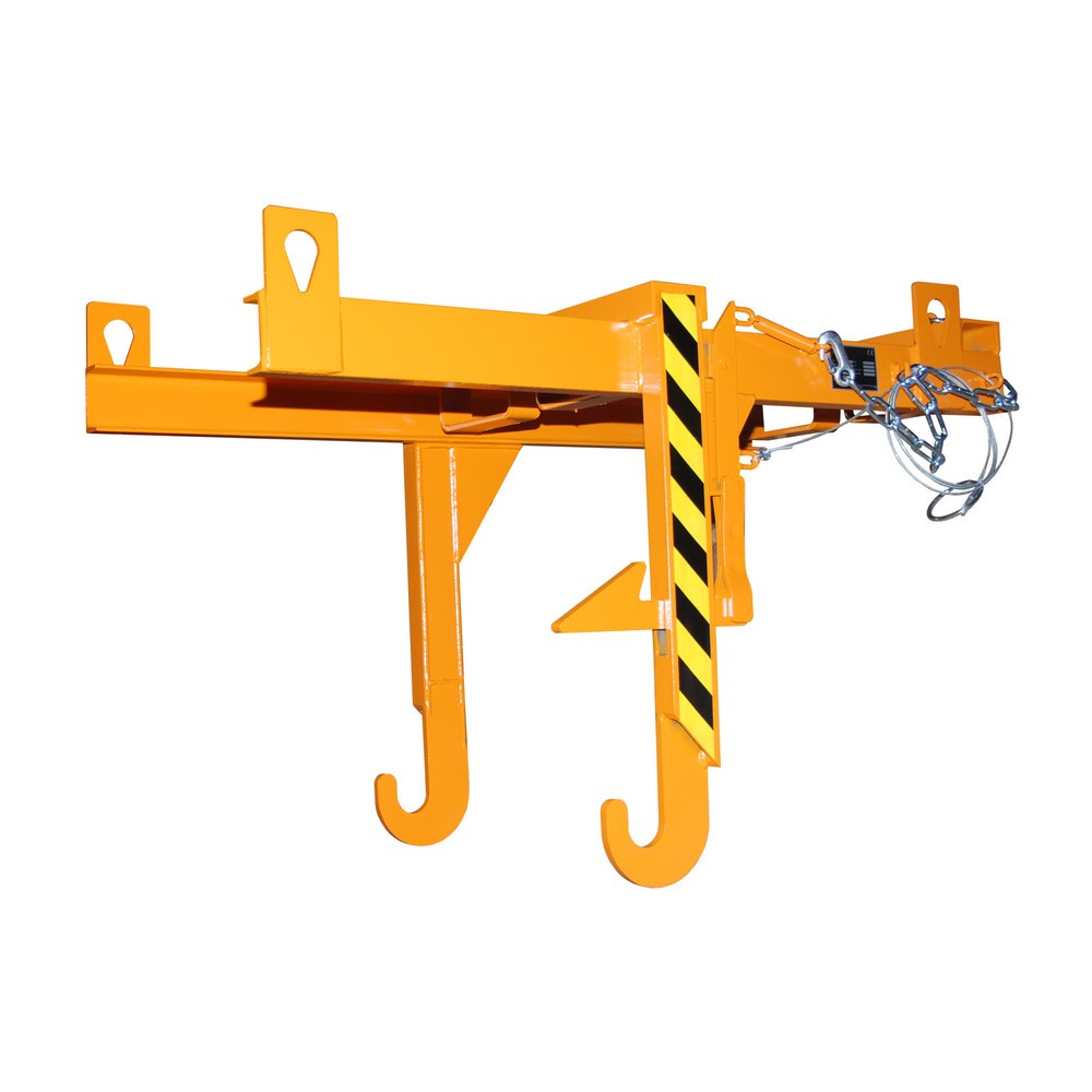 Illustration du produit: Traverse type BKT pour benne basculante empilable, capacité de charge 500 kg, volume 0,3 m³, RAL 2000 jaune orange