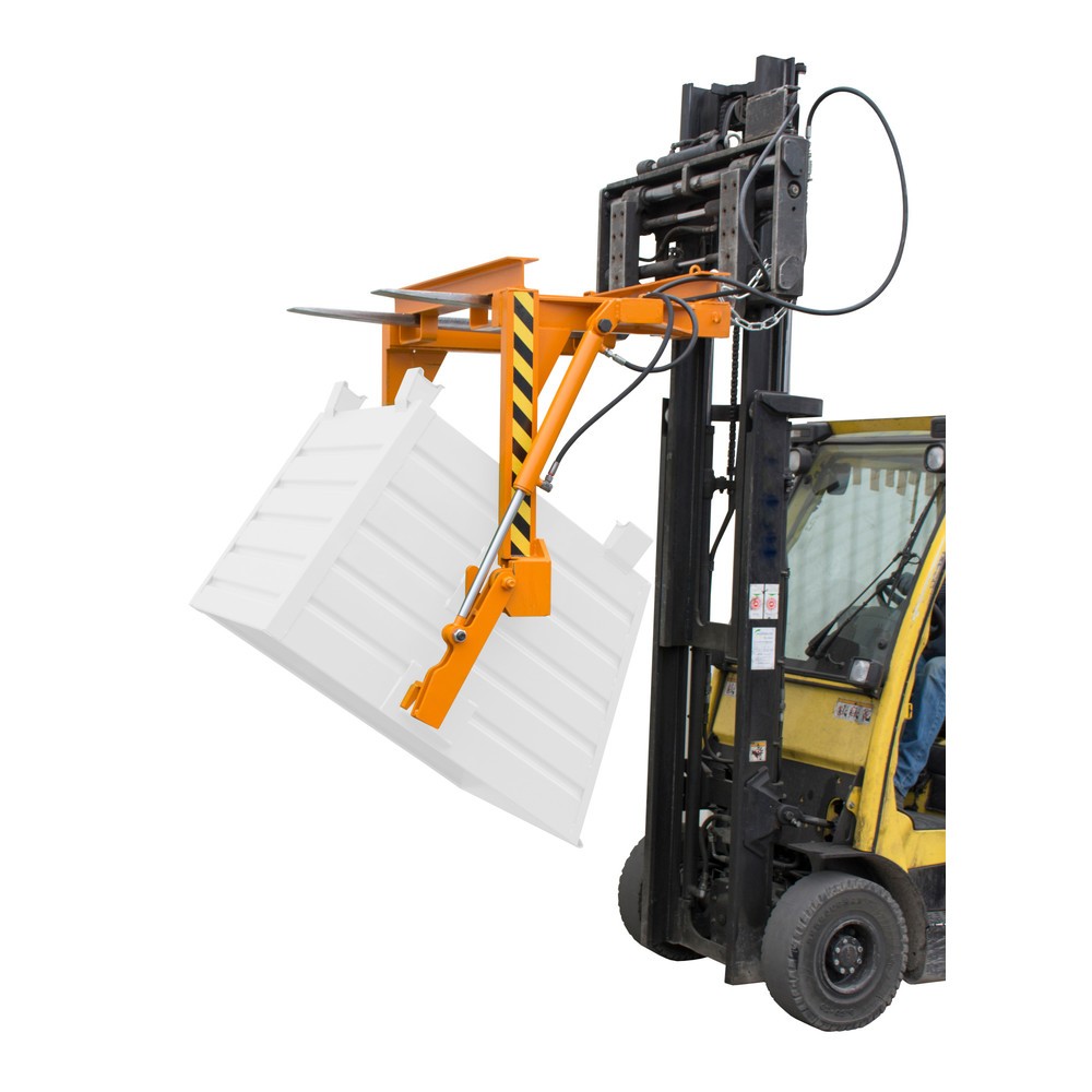 Produktabbildung Nr. 2: Traverse type BST-H pour benne basculante empilable, capacité de charge 2 000 kg, volume 0,9 m³, RAL 2000 jaune orange