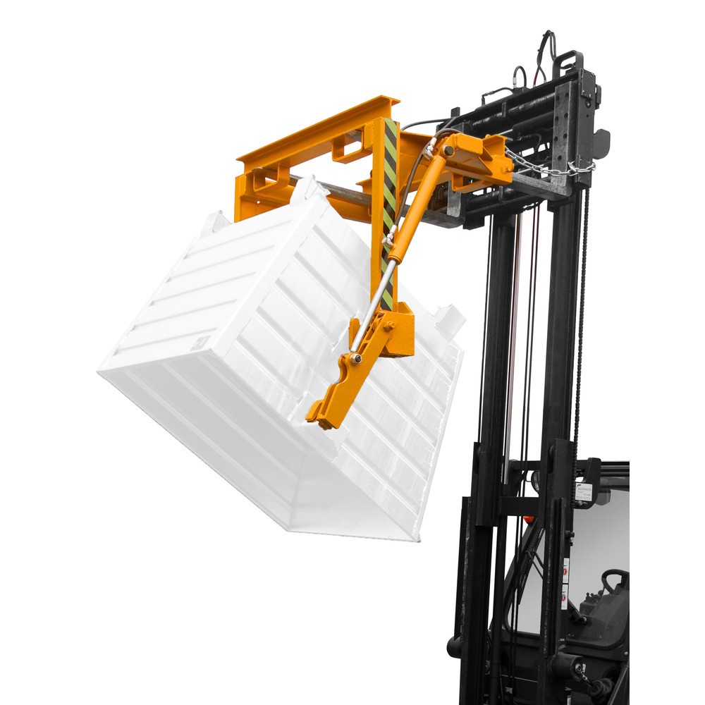 Produktabbildung Nr. 3: Traverse type BST-H pour benne basculante empilable, capacité de charge 2 000 kg, volume 0,9 m³, RAL 2000 jaune orange